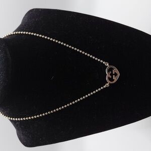 Gucci Interlocking G's Italian Luxury Necklace 925 Sterling Silver